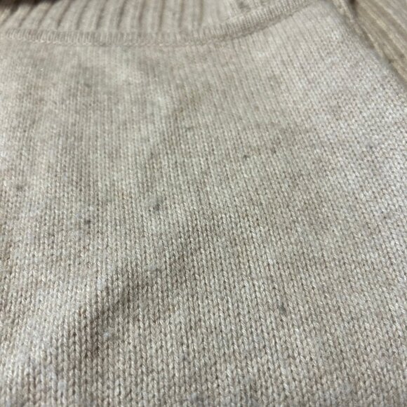 Women Cashmere Lord & Taylor Beige Pure Cashmere Chunky Cardigan Sweater XL - Picture 12 of 14